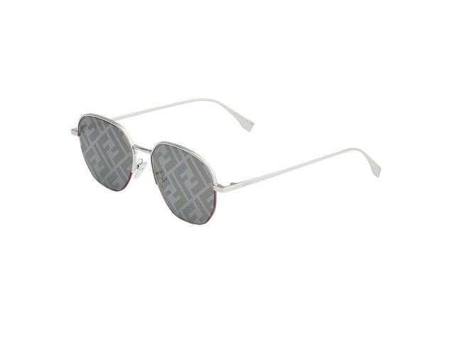 Fendi Fendi Travel Palladium-Coloured Sunglasses In Palladium-Finish Metal With Grey Lenses - view 2
