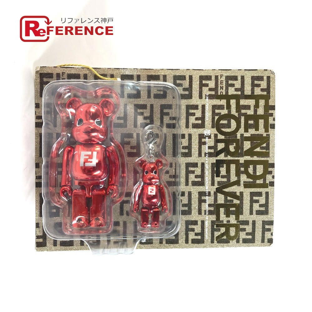 Fendi FENDI Unopened Medicom Toy BE @ RBRICK FENDI FOREVER charm Plastic Red Unused