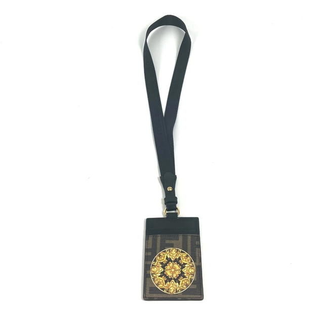 Fendi FENDI Versace collab FENDACE Zucca Business card holder with strap Card Case - view 2
