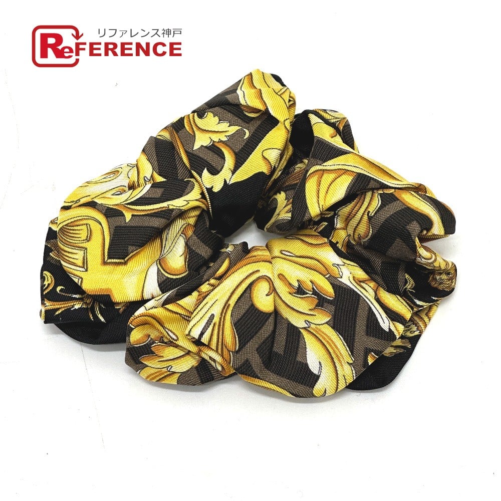 Fendi FENDI Versace collaboration FENDACE Scruchie Hair Elastic Zucca Unused
