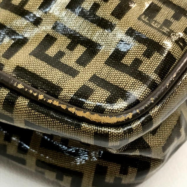 Fendi FENDI vintage Zucca FF pattern logo stamp Cross body Shoulder Bag Vinyl Leather - view 3