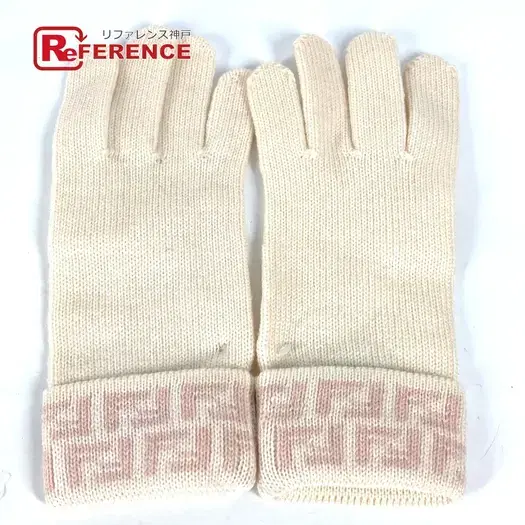 Buy FENDI Zucca Glove gloves wool pink/Beige Unused at Sasom – Authentic and Ready to Ship