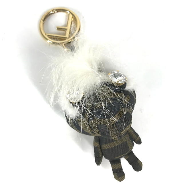 Fendi FENDI ZUCCA Logo Monster Space Monkey Key Holder Monkey Bag Charm - view 2