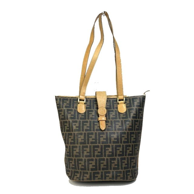 Fendi FENDI Zucca pattern Bucket type Tote Bag PVC/Leather Brown - view 1