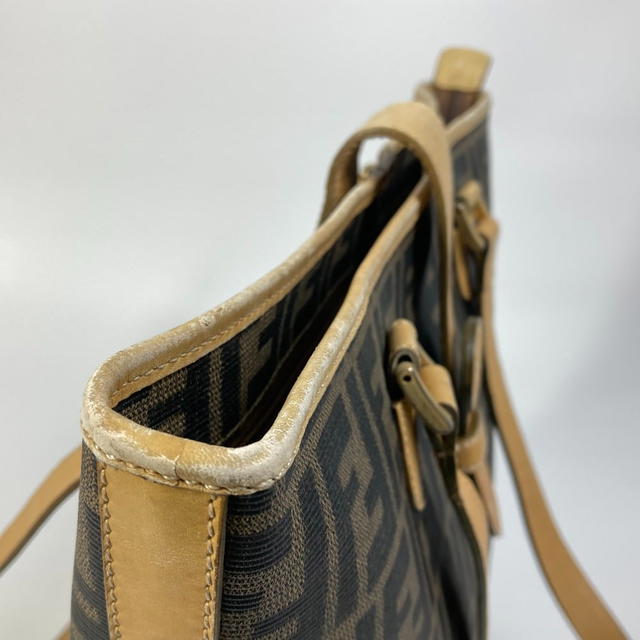 Fendi FENDI Zucca pattern Bucket type Tote Bag PVC/Leather Brown - view 5