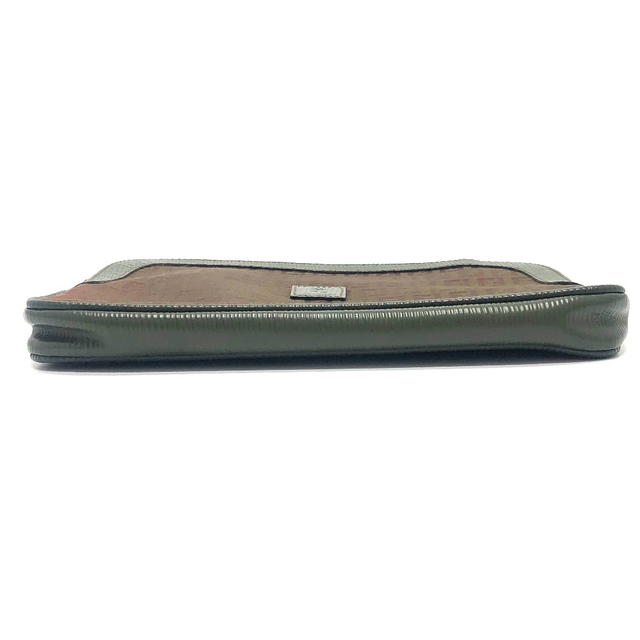 Fendi FENDI Zucchino 2WAY/logo Clutch bag Shoulder Bag Canvas/Leather Brown - view 2