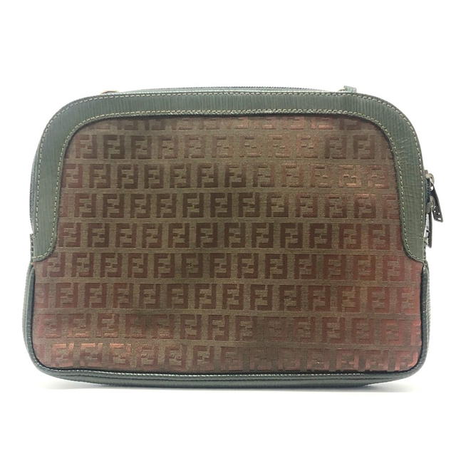 Fendi FENDI Zucchino 2WAY/logo Clutch bag Shoulder Bag Canvas/Leather Brown - view 4