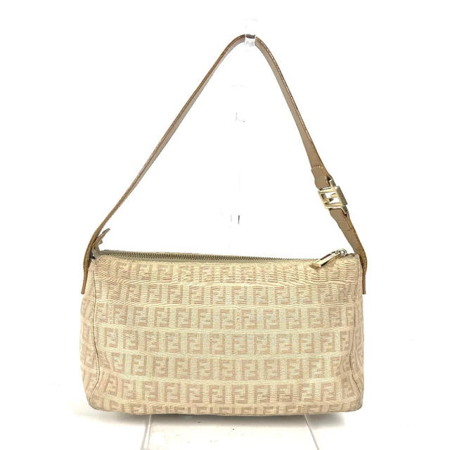 Fendi FENDI Zucchino Zucca logo bag Shoulder Bag Leather/Canvas Beige - view 2
