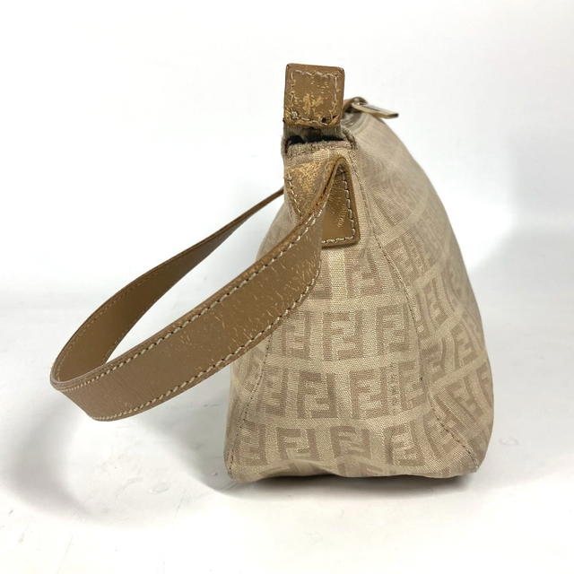 Fendi FENDI Zucchino Zucca logo bag Shoulder Bag Leather/Canvas Beige - view 5