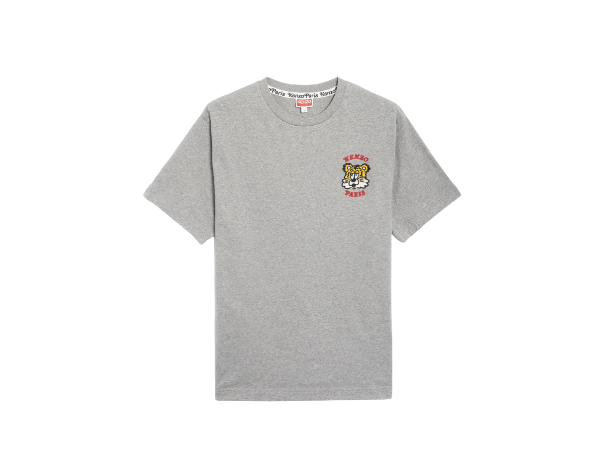 Kenzo Kenzo Embroidered Classic T-Shirt Gray