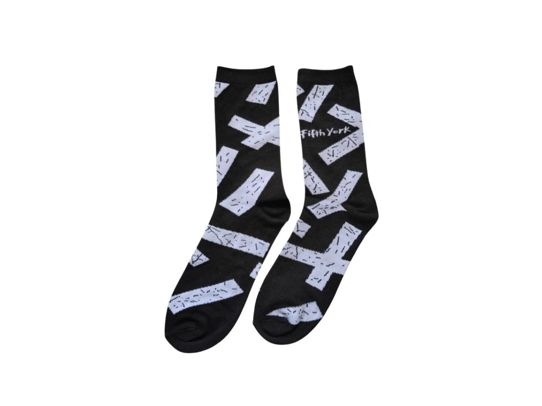 Fifth York Fifth York “X-Patch” Street Socks Black Edition