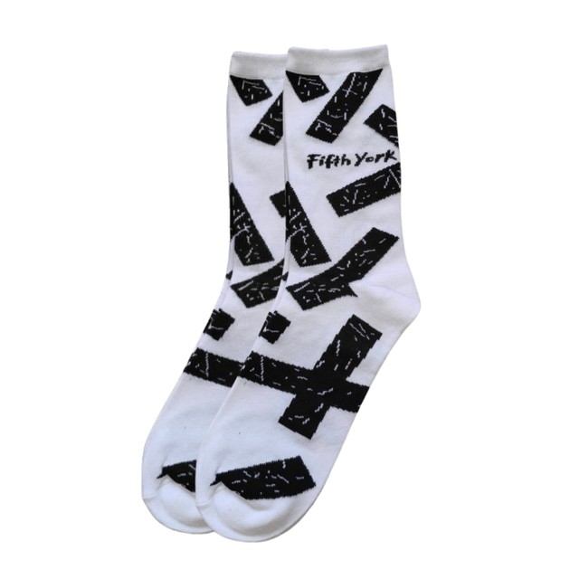 Fifth York Fifth York “X-Patch” Street Socks White Edition - view 2