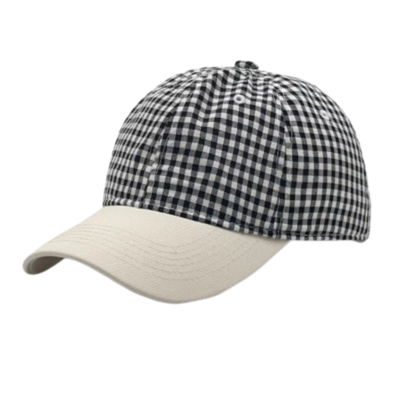 Fifth York Fifth York Cap Gingham Two-Tone Baseball Black
