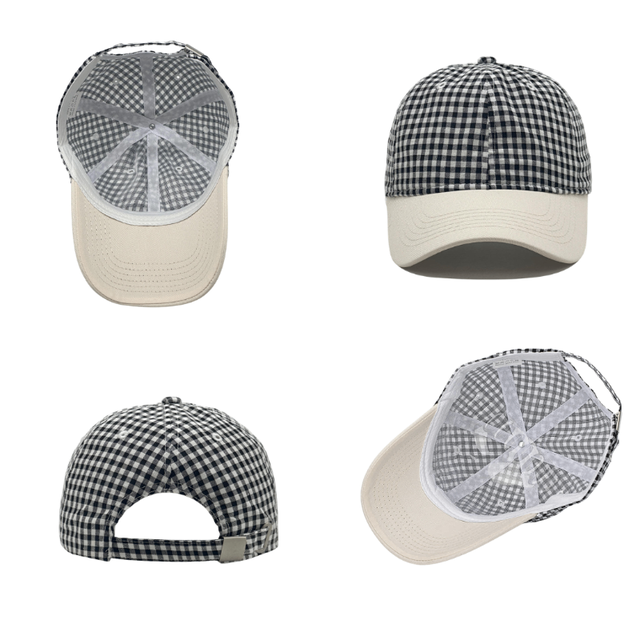 Fifth York Fifth York Cap Gingham Two-Tone Baseball Black - view 2