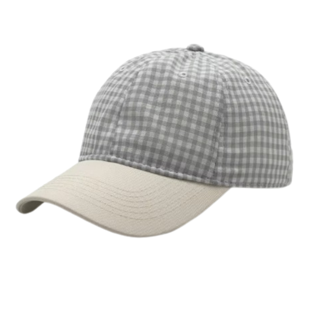 Fifth York Fifth York Cap Gingham Two-Tone Baseball Grey - view 1