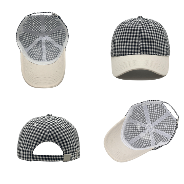 Fifth York Fifth York Cap Gingham Two-Tone Baseball Grey - view 3