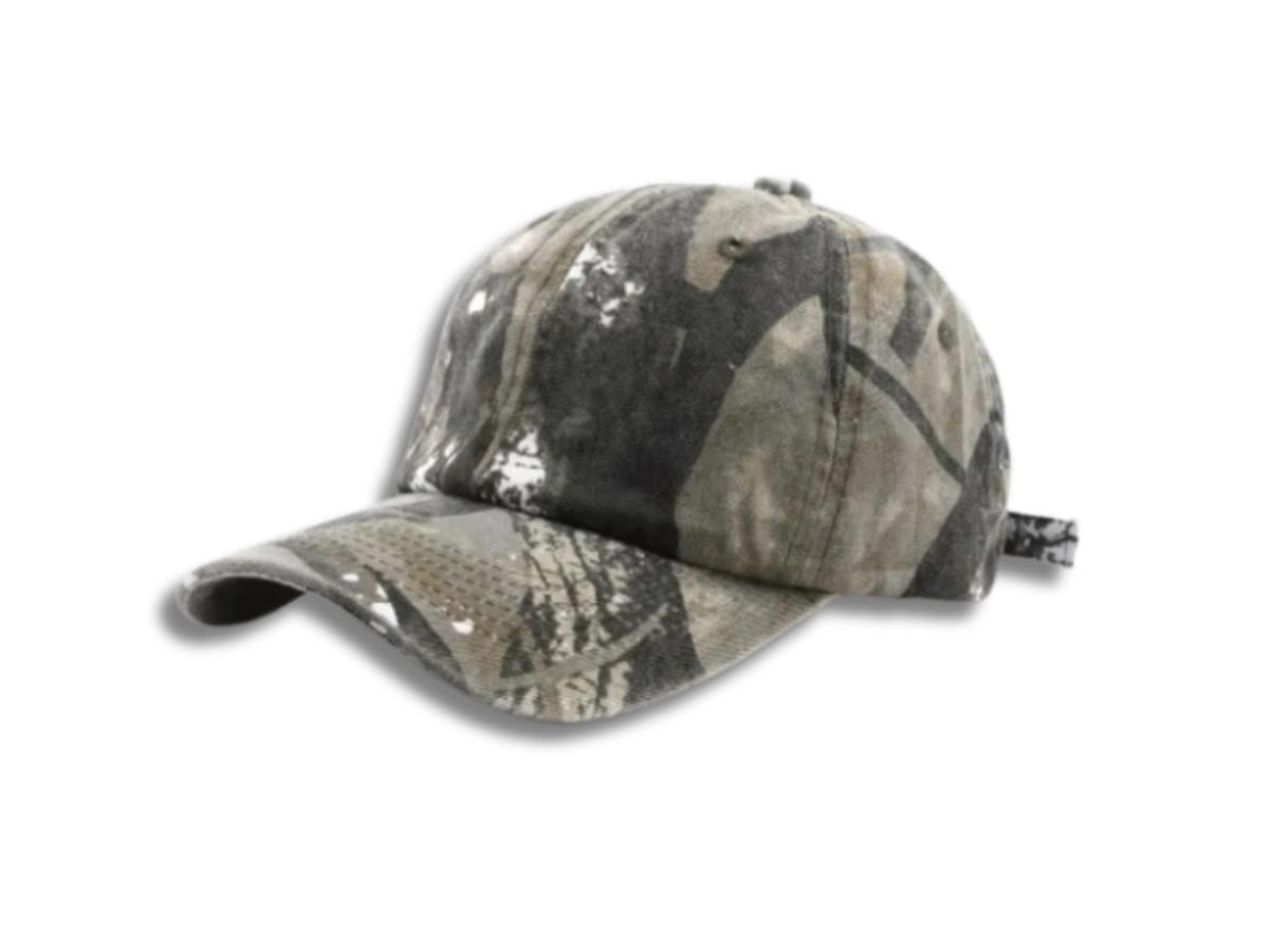 Fifth York Fifth York Cap Vintage Camouflage Washed Grey Real-Tree Splatter
