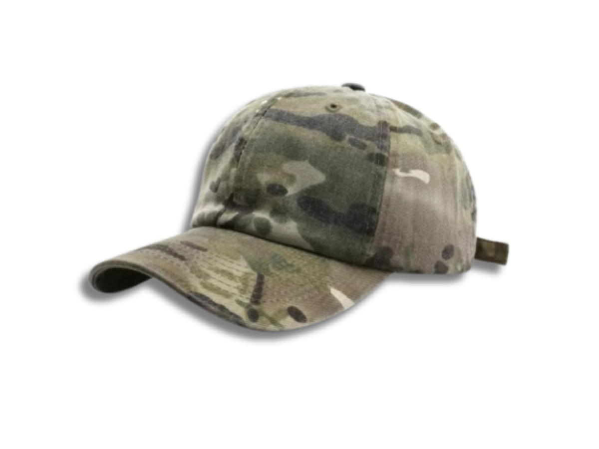 Fifth York Fifth York Cap Vintage Camouflage Washed Olive Green