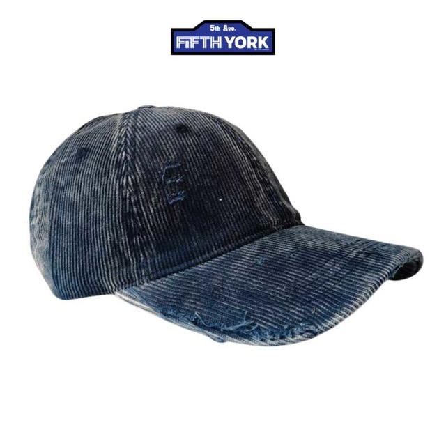 Fifth York Fifth York Corduroy Cap Navy Blue - view 2