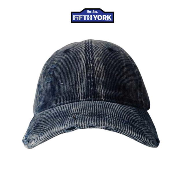 Fifth York Fifth York Corduroy Cap Navy Blue - view 3