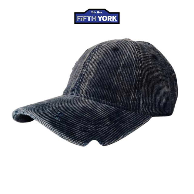 Fifth York Fifth York Corduroy Cap Navy Blue - view 4