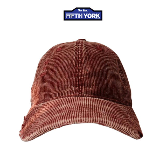 Fifth York Fifth York Corduroy Cap Red - view 3