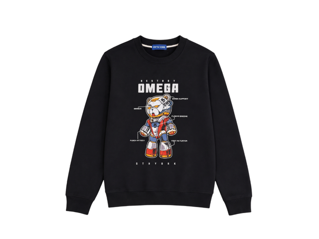 Fifth York Fifth York Kids Shirts Omega Mecha Bear Graphic Crewneck Sweatshirt - view 1
