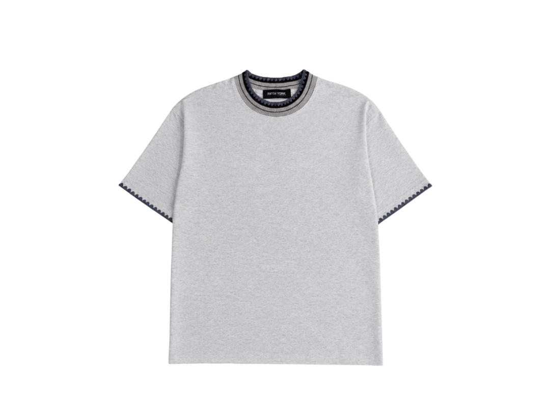 Fifth York Fifth York Premium Dual Edge Oversize Tee Heather Grey