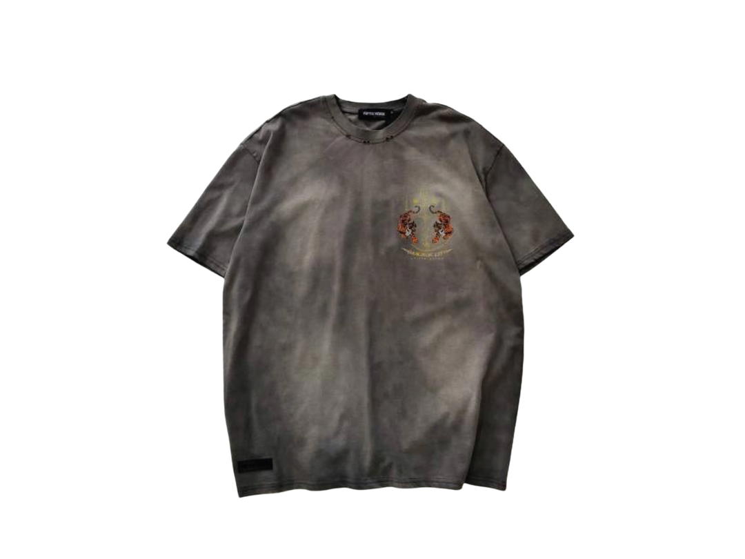 Fifth York Fifth York Premium Tiger T-shirt Brown