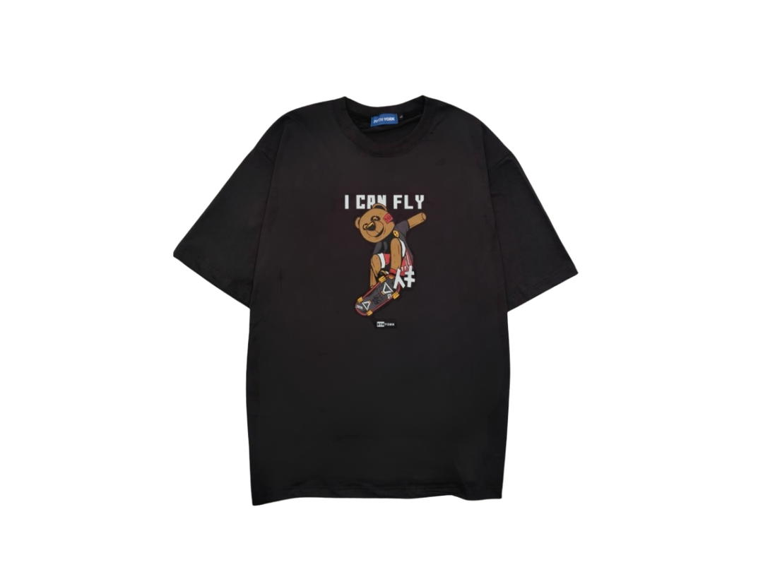 Fifth York Fifth York T-shirt Skater Bear "I CAN FLY"