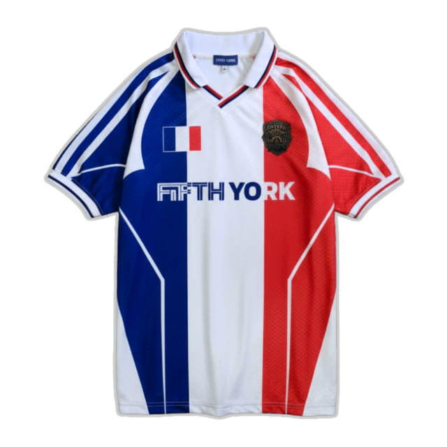 Fifth York Fifth York Tricolor Football Jersey France Edition - view 3