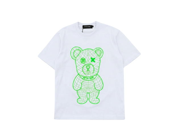 Fifth York FifthYork T-shirt Bear 3D Collection White Green - view 1