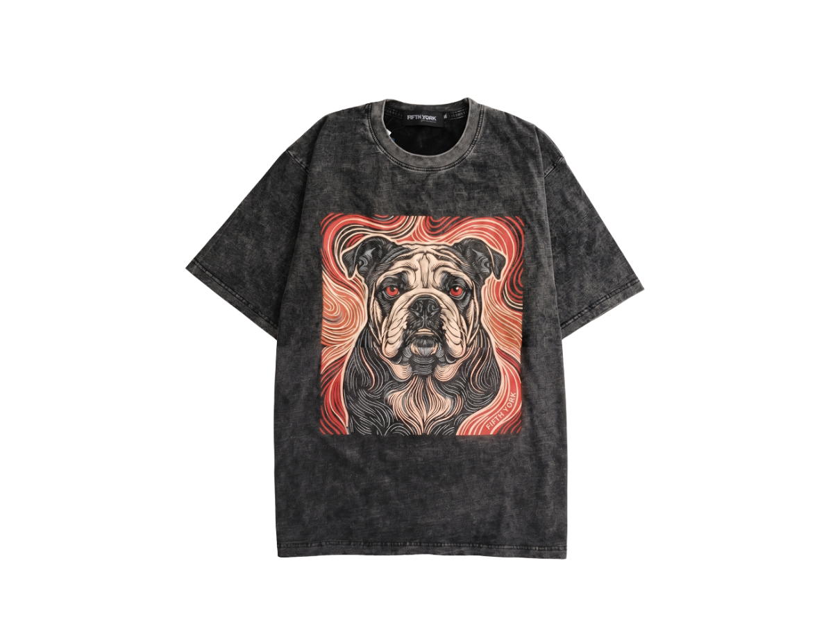 Fifth York FifthYork T-shirt Vintage Fade Cosmic Bulldog