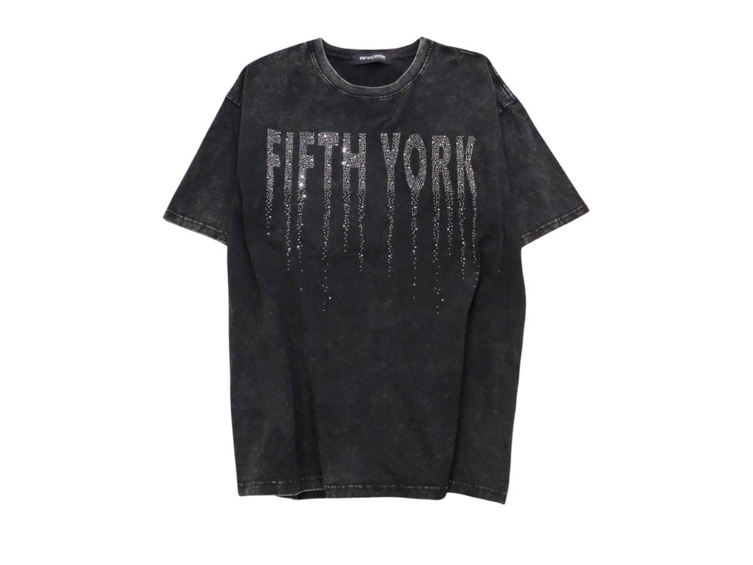 Fifth York FifthYork Premium Diamond Drip Oversized T-Shirt
