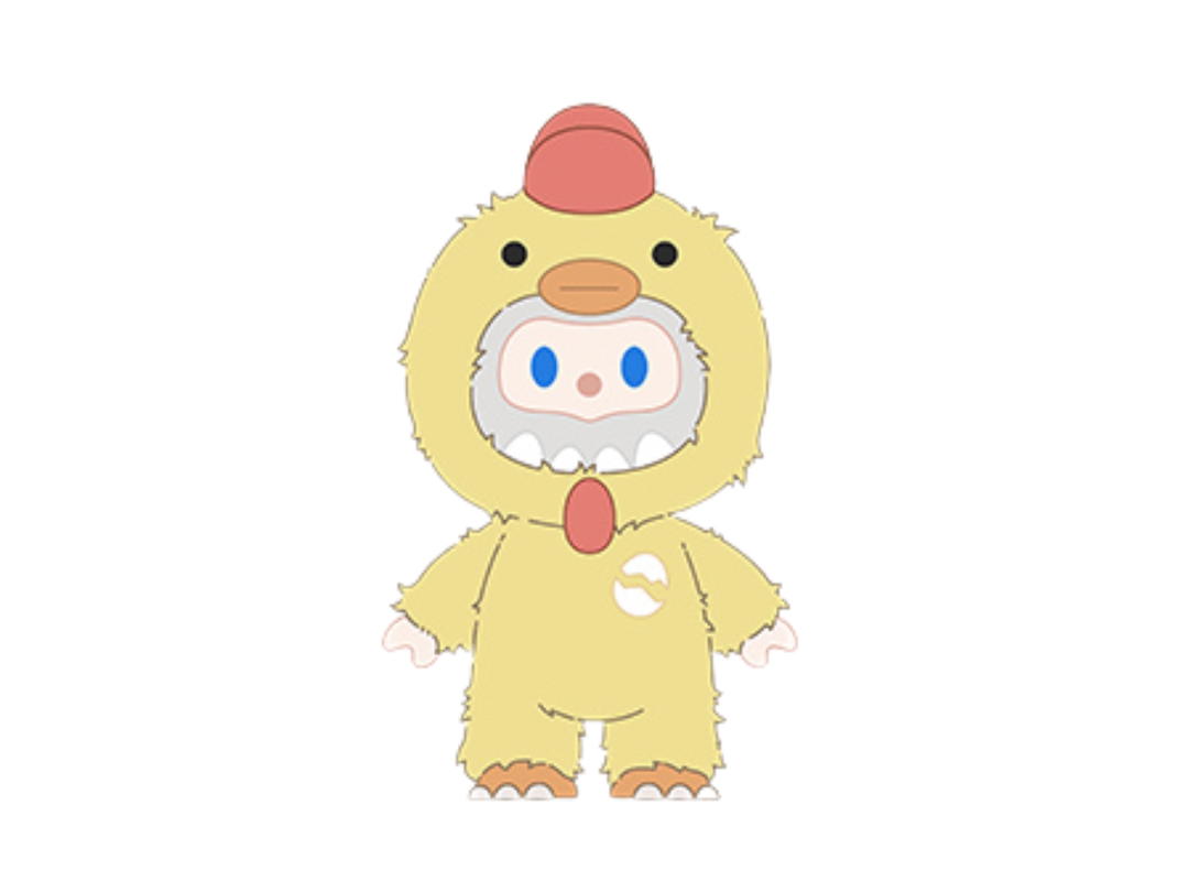 Finding Unicorn (เช็คการ์ด) Finding Unicorn Chick-Monster BOB (Farmer Bobani-Monster Plush Blind Box)