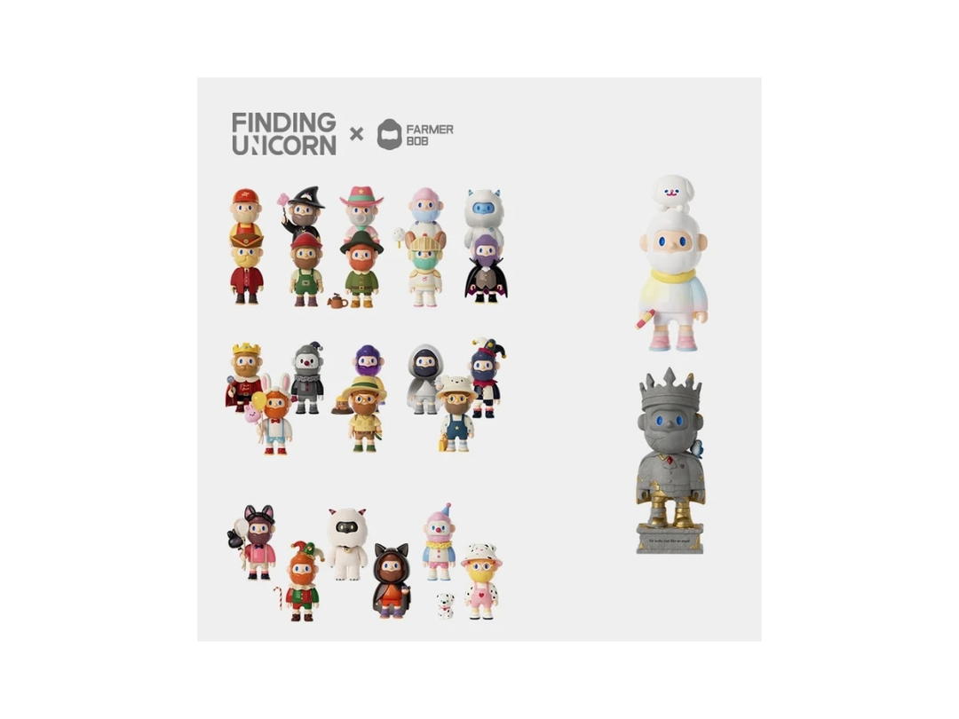 Finding Unicorn Finding Unicorn Farmer Bob x Finding Unicorn Series 8 Bobland Whole Set