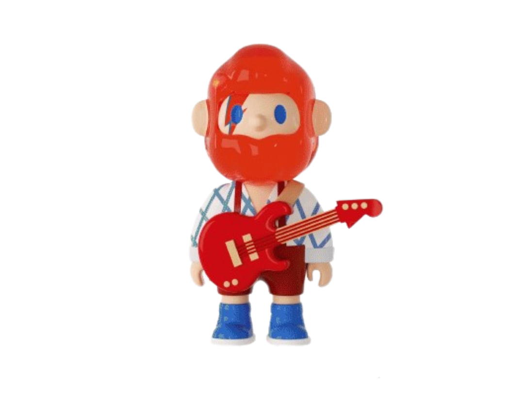Finding Unicorn (เช็คการ์ด) Finding Unicorn Rock Chameleon (Farmer Bob Retro Replay Series Blind Box)