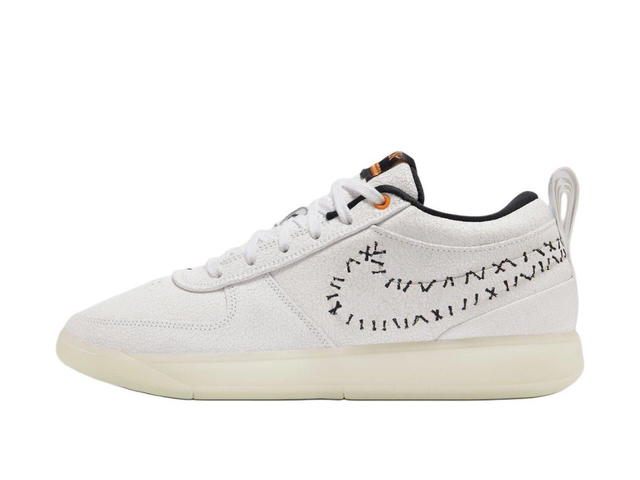 Nike Nike Book 1 Anti Slip Wear Resistant Low Top Basketball Shoes Unisex White - view 2