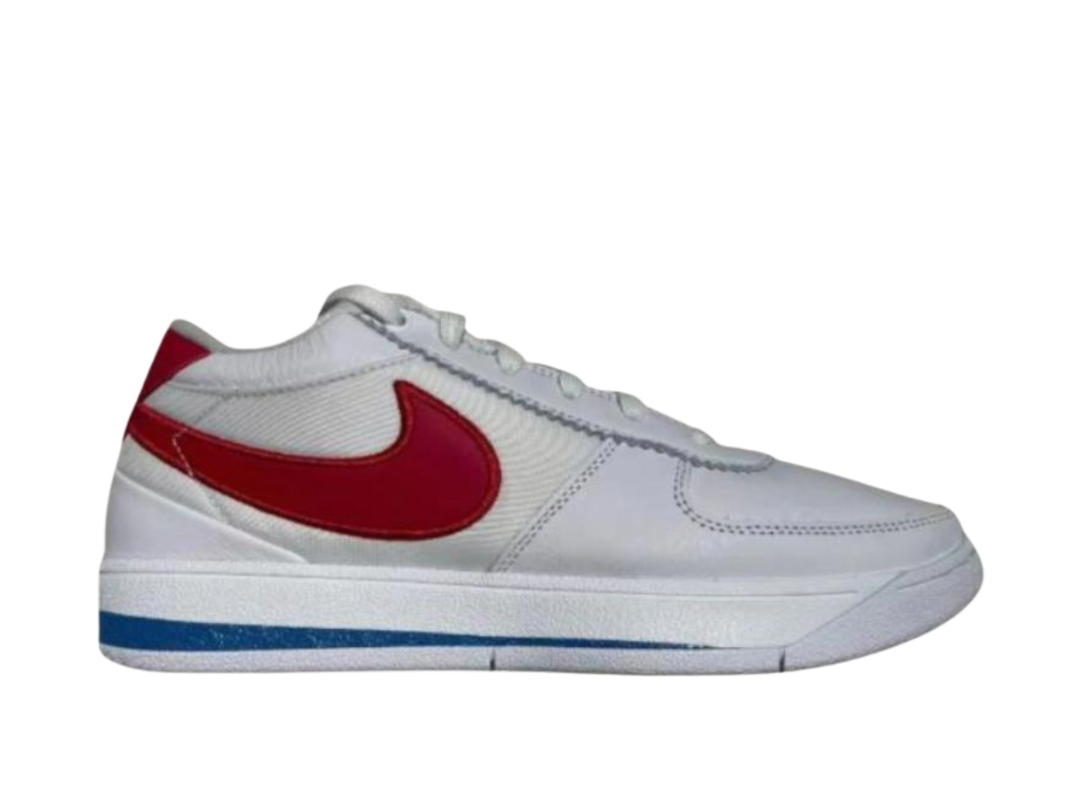 Nike Nike Book 1 Anti Slip Wear Resistant Low Top Basketball Shoes Men's White Red