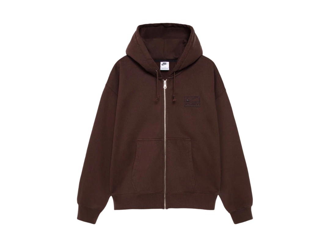 Nike Nike x Stussy Stone Washed Fleece Zip Hoodie Dark Cinder