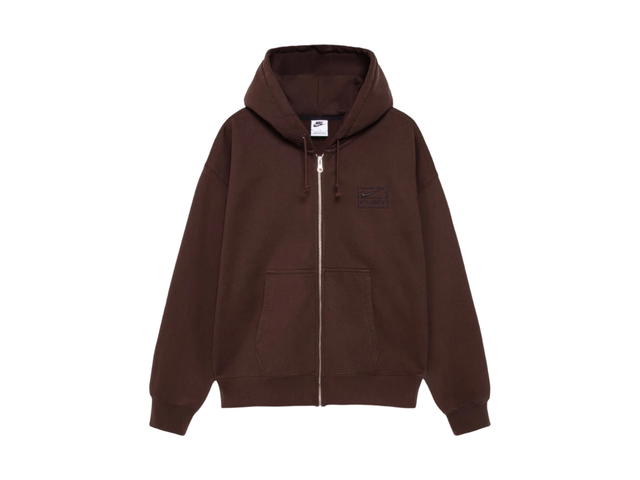 Nike Nike x Stussy Stone Washed Fleece Zip Hoodie Dark Cinder - view 1
