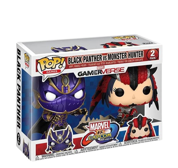 Funko Funko POP! Games (2 Pack) - Marvel vs Capcom Infinite: Black Panther vs Monster Hunter
