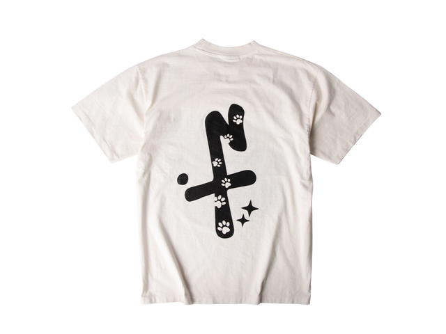 Flaxship Flaxship เสื้อยืดลาย Blameless สีขาวฟอกเฟด - view 2
