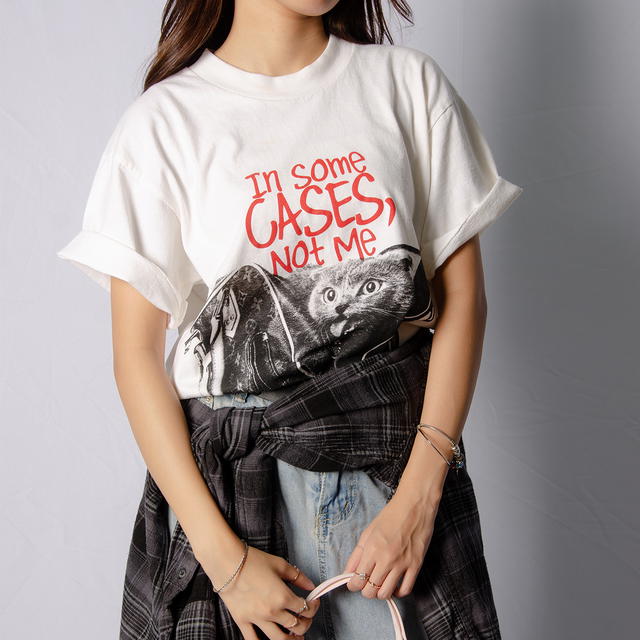 Flaxship Flaxship เสื้อยืดลาย Blameless สีขาวฟอกเฟด - view 4