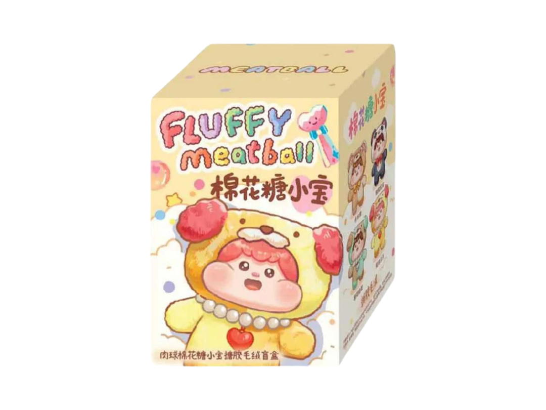 Beco-fun Fluffy Meatball Vinyl Pendant Blind Box Single Box