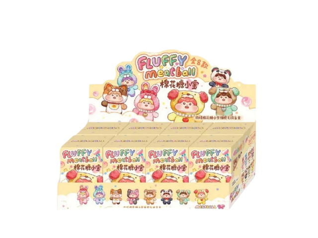 Beco-fun Fluffy Meatball Vinyl Pendant Blind Box Whole Set - view 1
