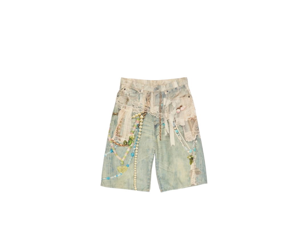 Acne Studios Acne Studios Cut Off Jeans Multicolor