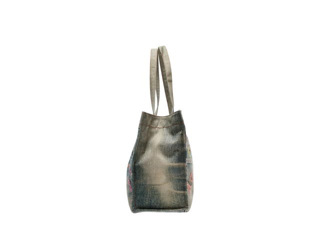 Acne Studios Acne Studios Logo Shoulder Tote Bag Denim - view 3