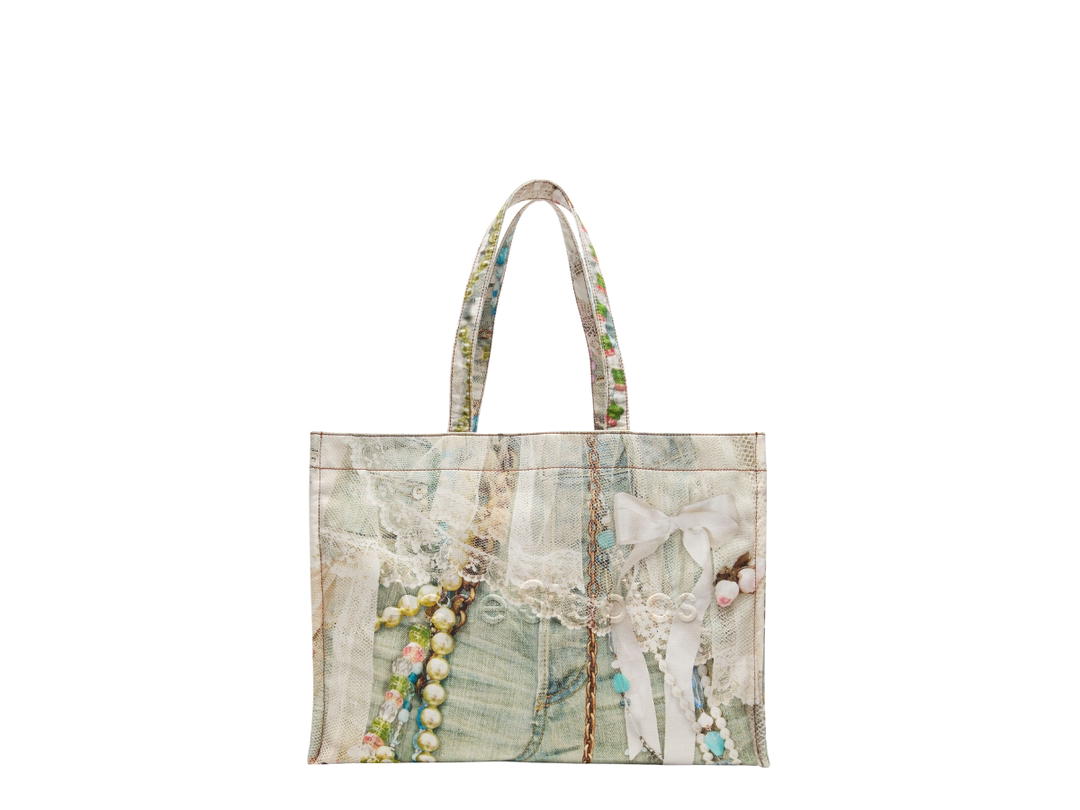 Acne Studios Acne Studios Logo Shoulder Tote Bag Green