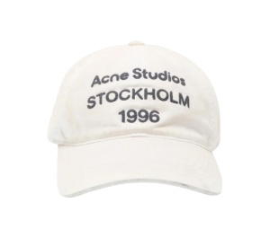 Buy Acne Studios Logo Cap White at Sasom – Authentic and Ready to Ship